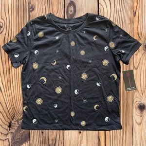 NWT Youth Large Celestial Sun & Moon Crop Top